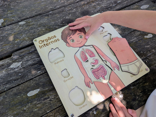 Puzzle Órgãos Internos - Menino